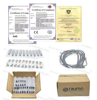 Conectores plásticos circulares, soquete plástico do painel do PACOTE PLG PRG de Lemos Redel, PACKAGE.M0.2CL.LR