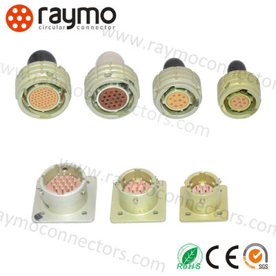 50 Pin Industrial Circular Connectors IP68 Brass Shell Bayonet Connection