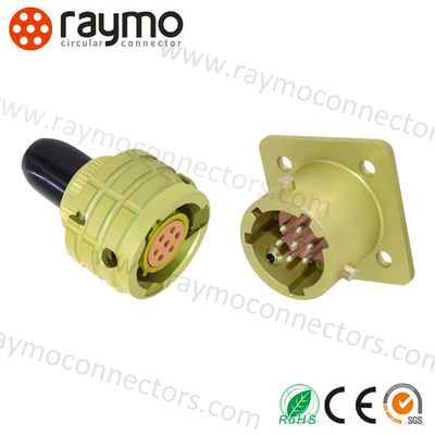 50 Pin Industrial Circular Connectors IP68 Brass Shell Bayonet Connection