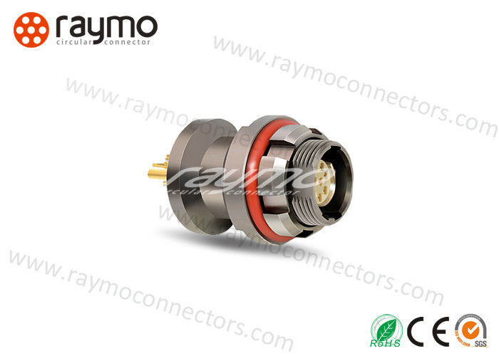 Push Pull Industrial Plugs Connectors Multiple Pin Threaded Coupling Alternate Insert Positioning