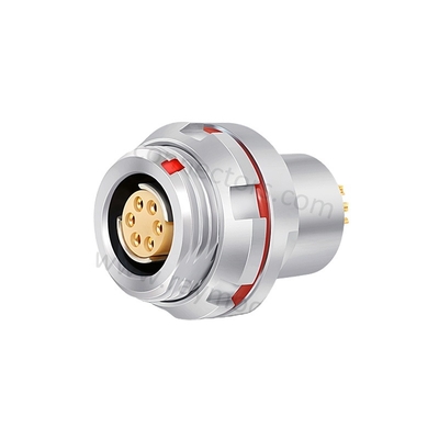 Conector feminino de metal M12 para cabo redondo / plano