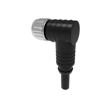Conector M12 de cor natural para aplicações de alta corrente