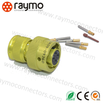 Conector ZH23 Mil Spec Equivalente ao CH23 russo com revestimento em ouro/prata e material de contato de liga de cobre