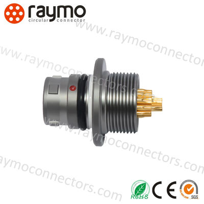 Conector industrial AMC de 16 pinos, plugue reto 5Gbps Push Pull circular metálico A10W*M-Pl6XBCO-OOOO