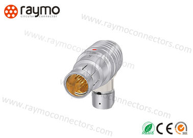 IP68 Waterproof o conector do metal, tomada Fischers chapeado preto-Chrome WSO 102 do cotovelo do ângulo de 90° o escudo 103 1031 104