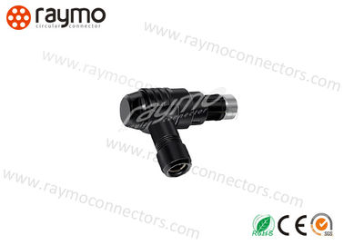 IP68 4 conector Fischer WSO 102 A053 do ângulo direito do AUGE do Pin PPS