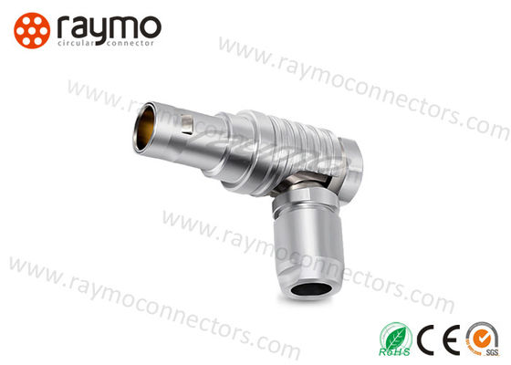 Conectores circulares de empurrar e puxar de 2 3 4 5 pinos, conector de cotovelo de aviação para cabo