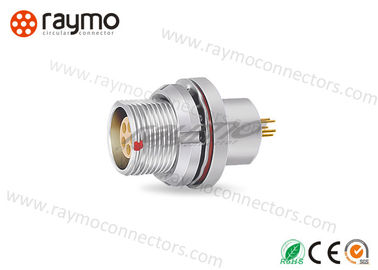 A montagem do painel de HEG selou o conector impermeável de Cicular do metal apertado fixo do vácuo da série 10pin do 1B do receptáculo
