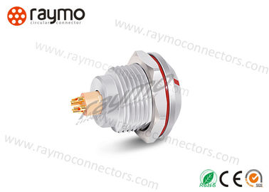 5 um alojamento natural de Chrome do conector impermeável fixo atual da tomada do receptáculo