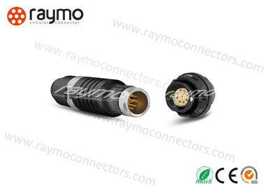 RAYMO Conector Circular Impermeável Automático Aplicado Revestido com Chorme Negro