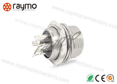 Força dielétrica alta ideal fêmea de conector de cabo do sensor de 4 Pin na linha corpo do cabo flexível