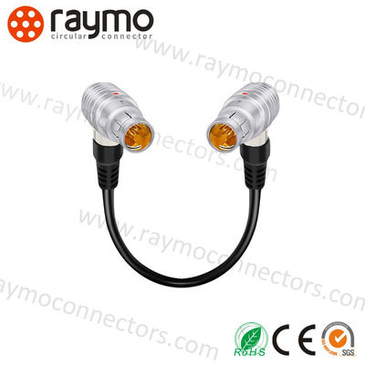 3 conector Fischers WSO do ângulo direito de Pin Male Solder IP68