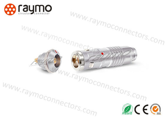 Alojamento natural de Chrome do conector impermeável circular fixo do receptáculo 5A