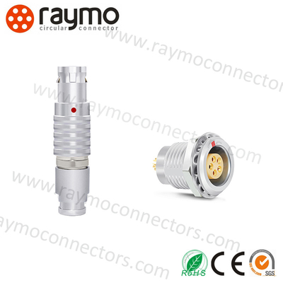 Os conectores push pull circulares à prova de choque G codificaram o mecanismo de travamento do auto