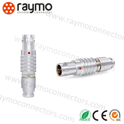 8 conector push pull da montagem do cabo da solda do conector IP50 de Lemo do homem dos contatos