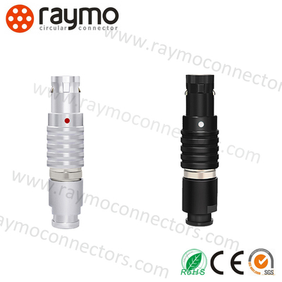 Contatos circulares masculinos elétricos push pull dos conectores FGG 0B da montagem do cabo 2