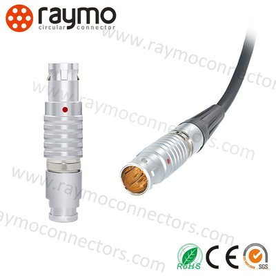 Contatos LEMO protegido compatibilidade eletrónica FGG0B304 dos conectores de cabo push pull FGG do metal 4