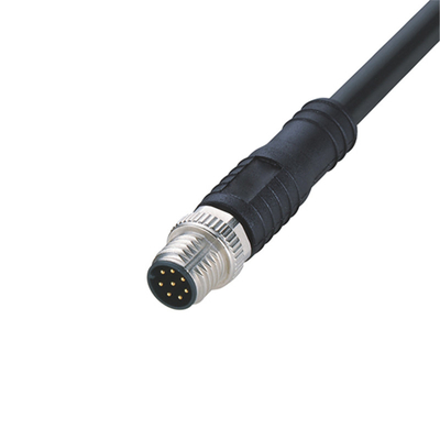 IP67 o conector circular impermeável TPU moldou o conector do sensor M8