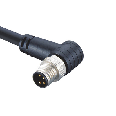 Tomada M8 3 Pin Connector do cotovelo do conector do ângulo direito de atuadores de sensor M8