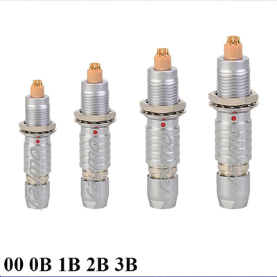 IP50 Chrome chapeou o conector push pull FGG.0B.302.CLAD52 para a câmera
